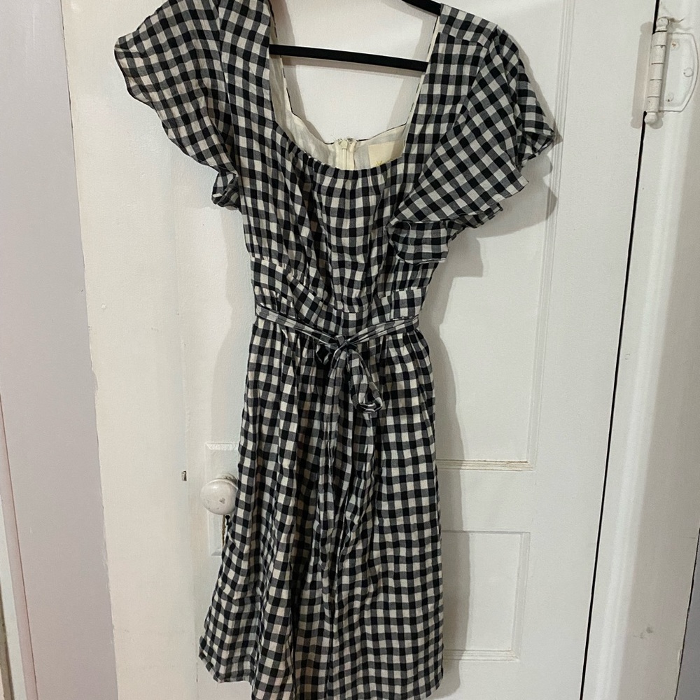 ModCloth gingham dress size L. Never worn